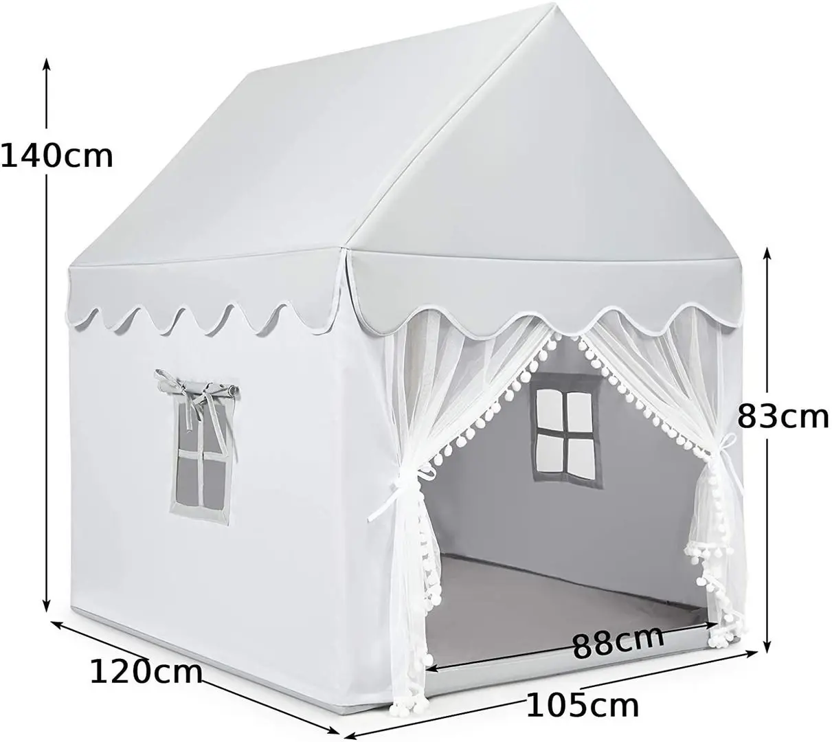Cort de joaca Costway HW67016GR (Gray)