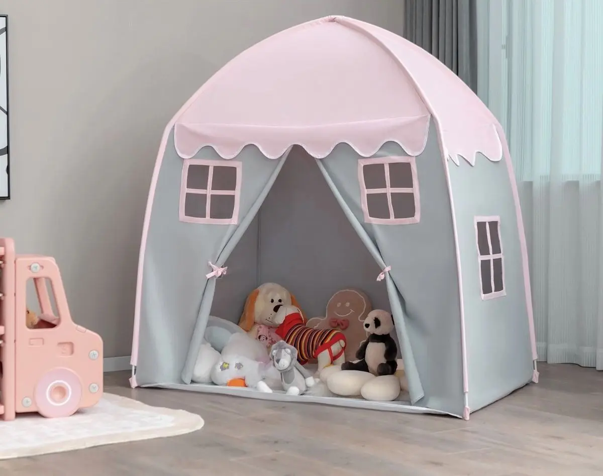 Cort de joaca Costway TP10052PI (Pink/Grey)