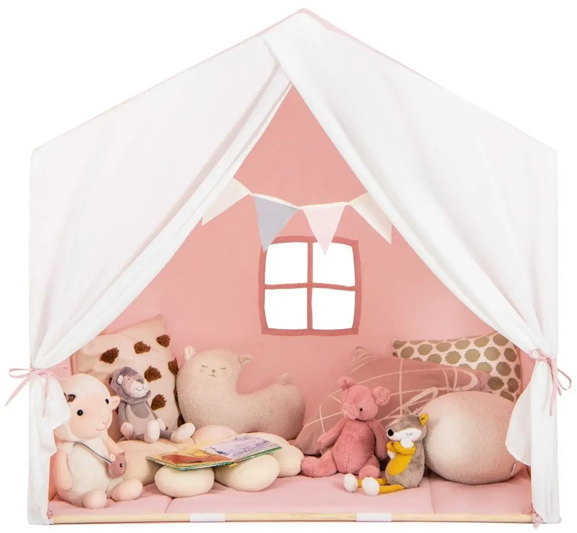 Casuta de joaca Costway TP10135PI (Pink/White)