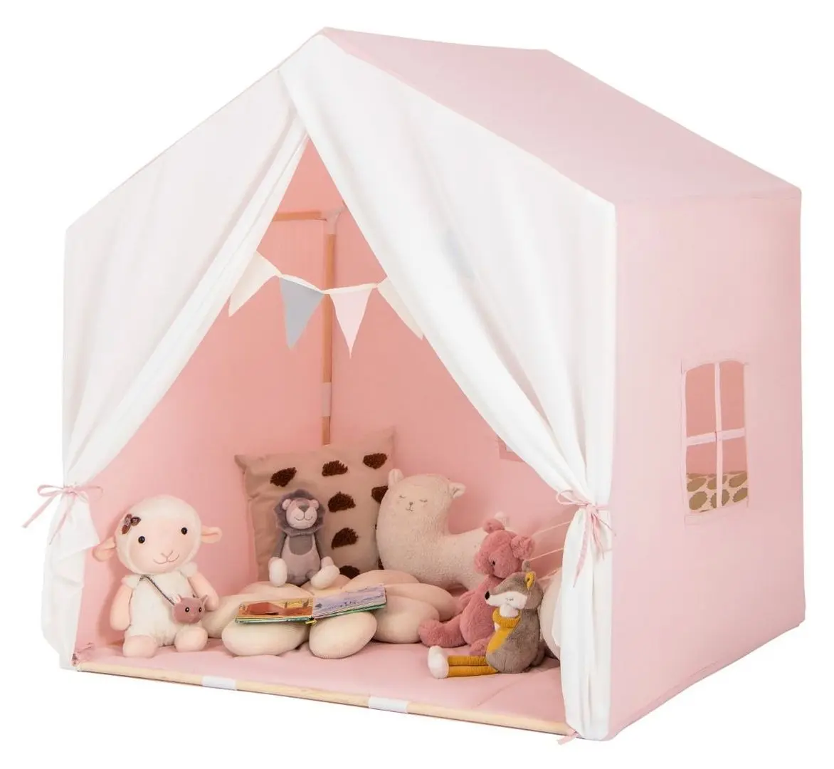 Casuta de joaca Costway TP10135PI (Pink/White)