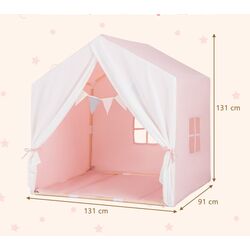 Casuta de joaca Costway TP10135PI (Pink/White) Thumb