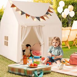 Casuta de joaca Costway TP10260BE (Beige) Thumb