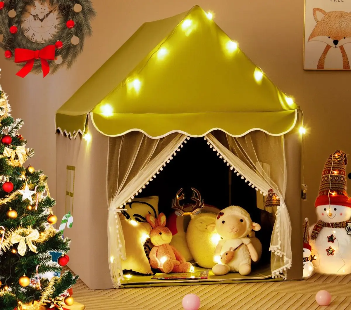 Casuta de joaca Costway TP10293GN (Green)