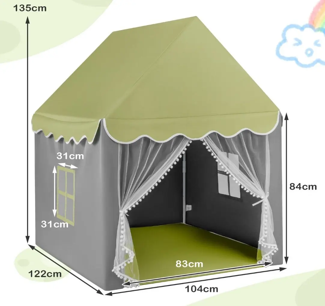 Casuta de joaca Costway TP10293GN (Green)