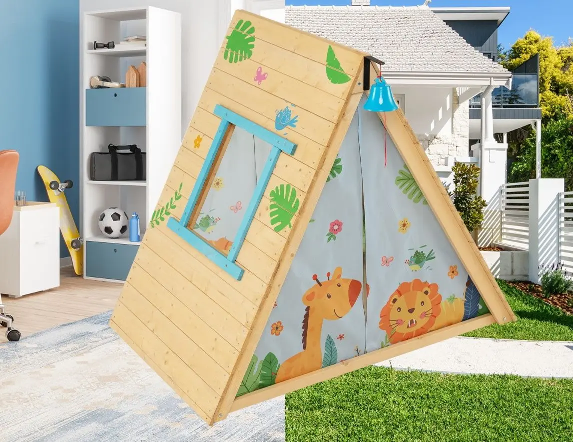 Casuta de joaca Costway TS10054 (Natural)