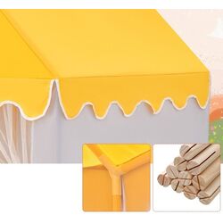 Cort pentru copii Costway HW67016YW (Yellow/Grey) Thumb