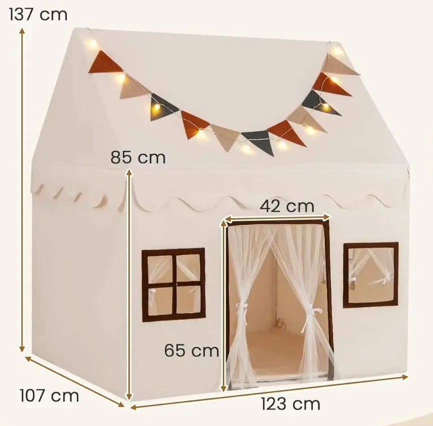 Cort pentru copii Costway TP10259BE (Beige)