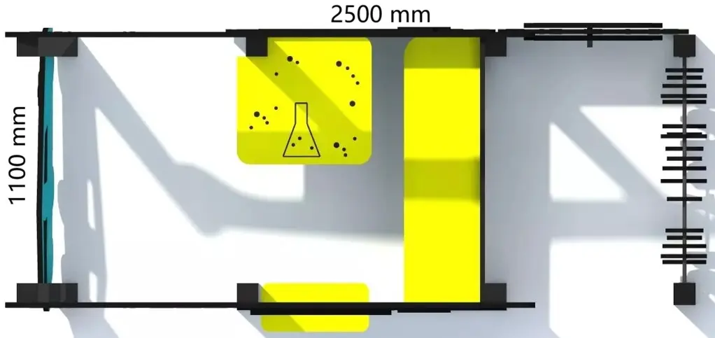 Игровой домик DastimArt 516 (Blue/Yellow) - 3