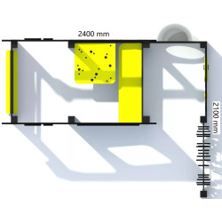 Игровой домик DastimArt 518 (Blue/Yellow) Thumb