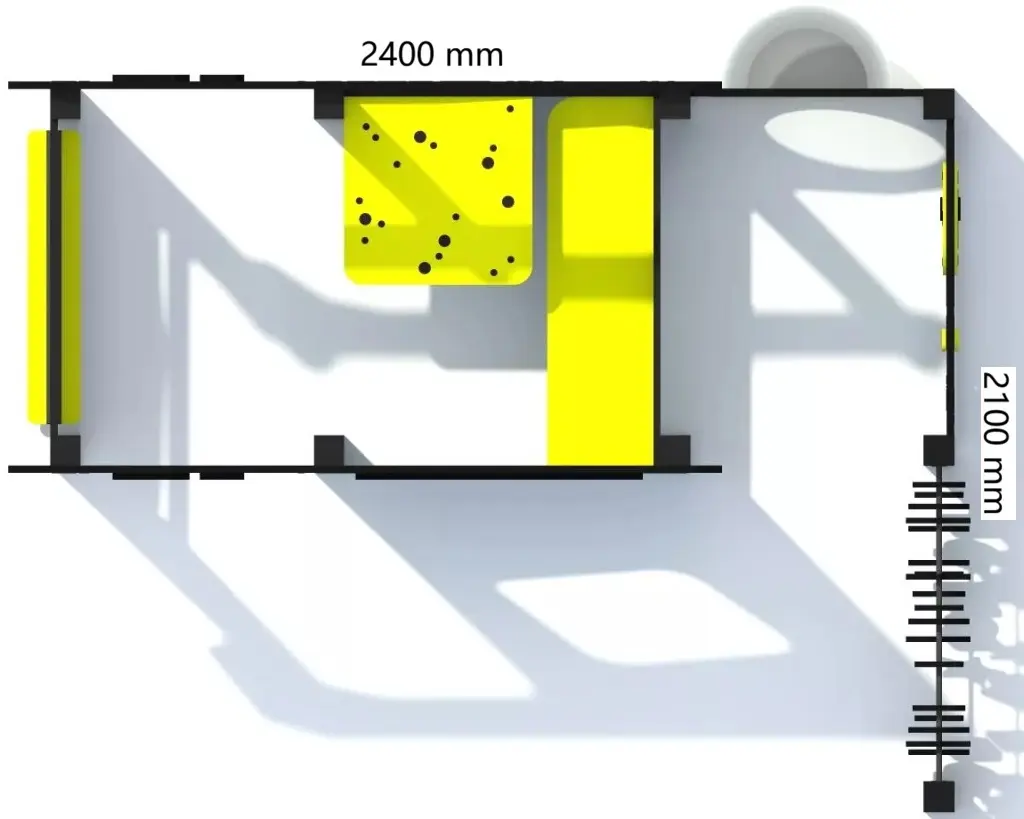 Игровой домик DastimArt 518 (Blue/Yellow) - 3