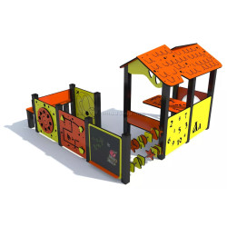 Игровой домик DastimArt 520 (Orange/Yellow)