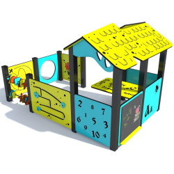 Игровой домик DastimArt 521 (Blue/Yellow) Thumb