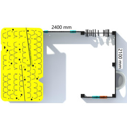 Игровой домик DastimArt 521 (Blue/Yellow) Thumb
