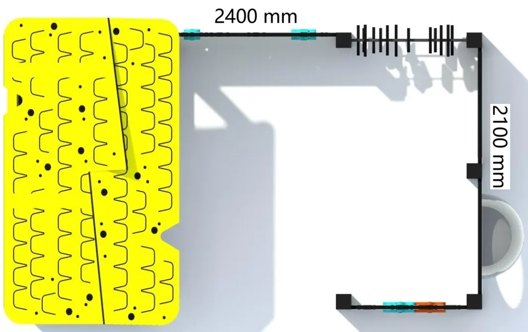 Игровой домик DastimArt 521 (Blue/Yellow) - 3