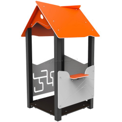 Casuta pentru joaca DastimArt 524 (Grey/Orange)