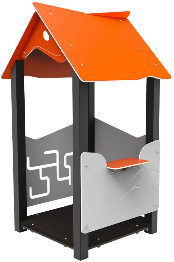 Casuta pentru joaca DastimArt 524 (Grey/Orange)