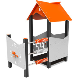 Casuta pentru joaca DastimArt 525.2 (Grey/Orange)