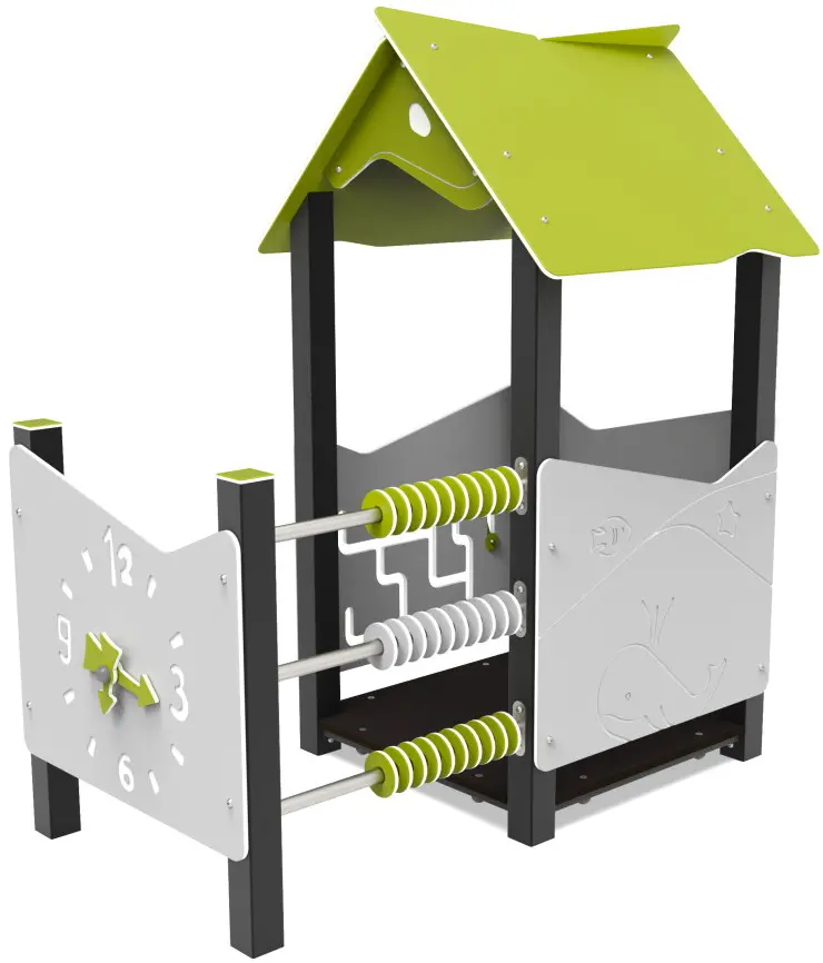 Casuta pentru joaca DastimArt 525.3 (Grey/Green)