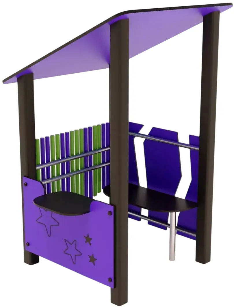 Игровой домик DastimArt 528 (Purple/Green)