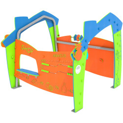 Игровой домик DastimArt 534 (Orange/Green/Blue)