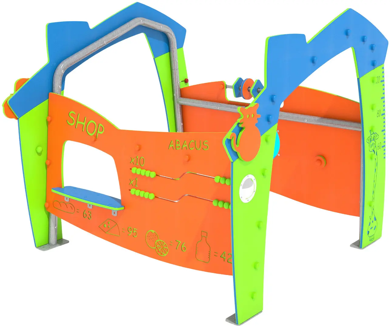 Игровой домик DastimArt 534 (Orange/Green/Blue)