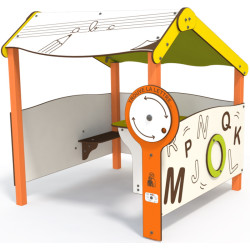 Casuta pentru joaca DastimArt 540 (White/Green/Orange) Thumb