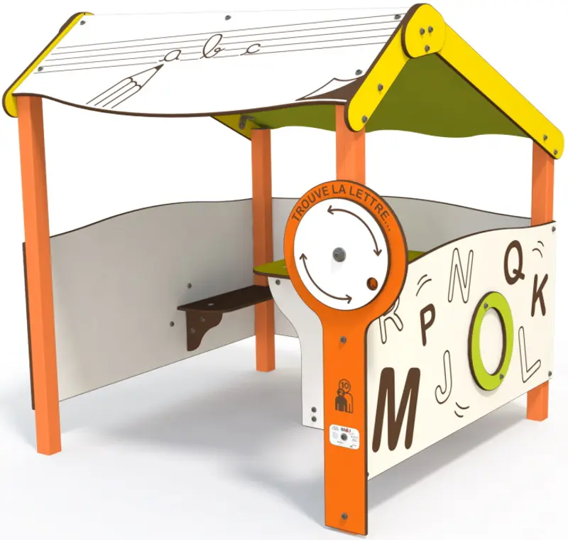 Casuta pentru joaca DastimArt 540 (White/Green/Orange) - 2