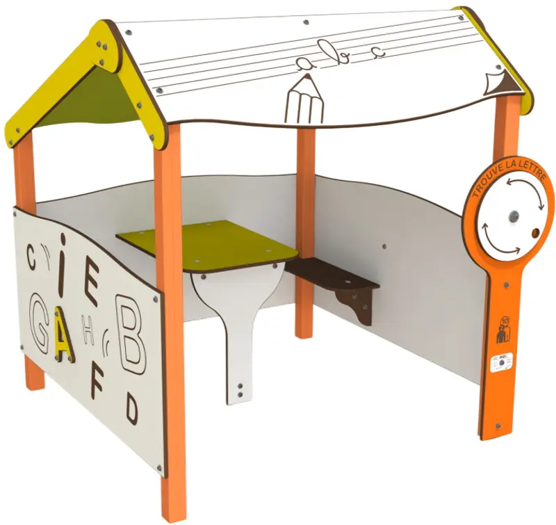 Casuta pentru joaca DastimArt 540 (White/Green/Orange)