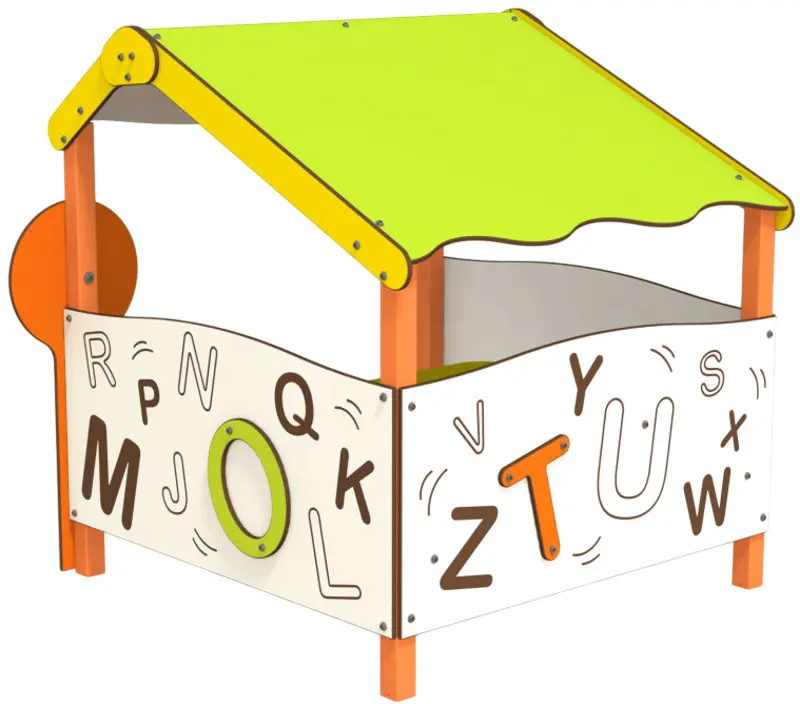 Casuta pentru joaca DastimArt 540.1 (White/Orange/Green)