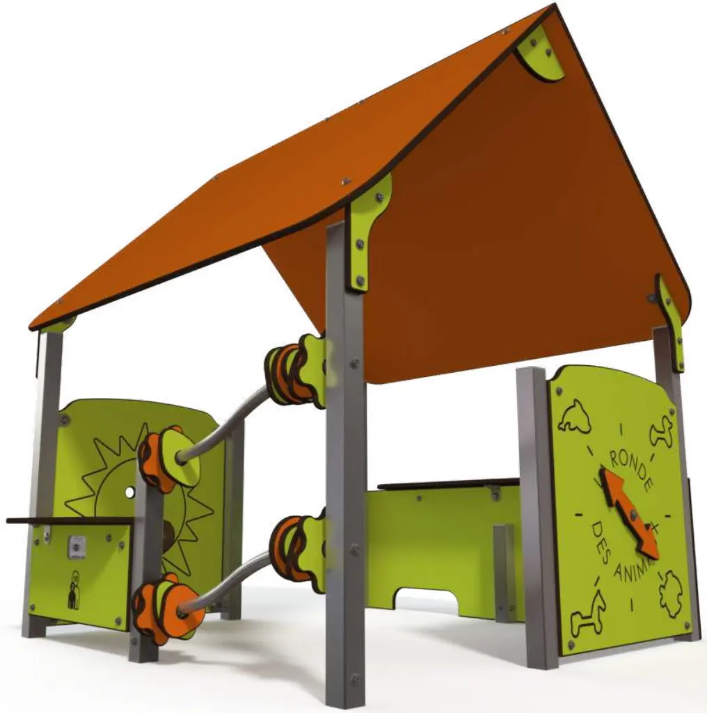 Casuta pentru joaca DastimArt 541 (Green/Orange) - 2