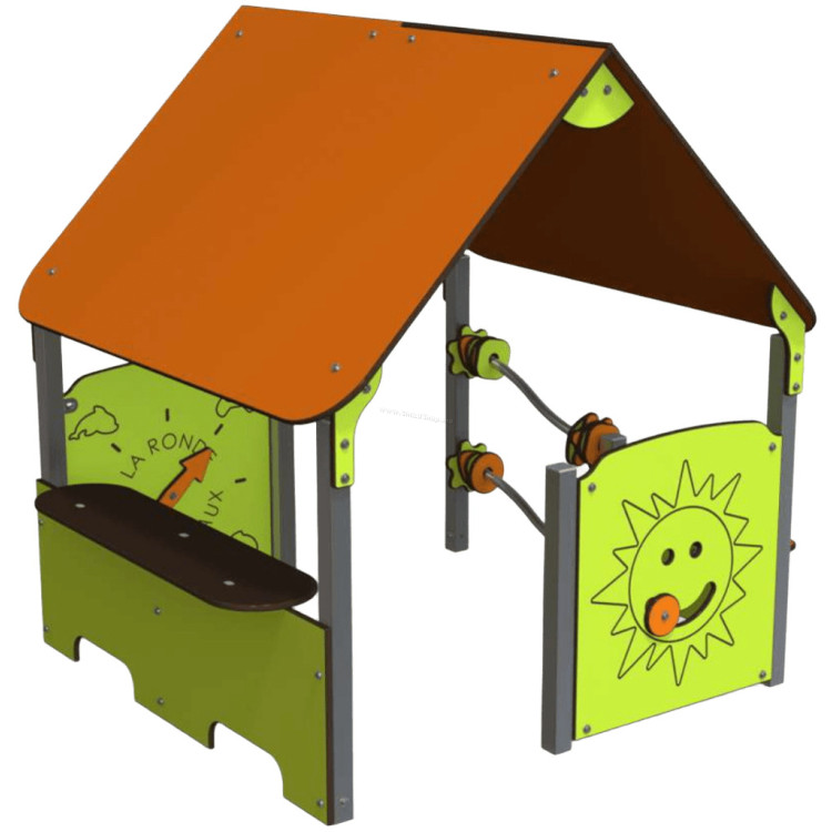 Casuta pentru joaca SMYard 541 (Green/Orange)