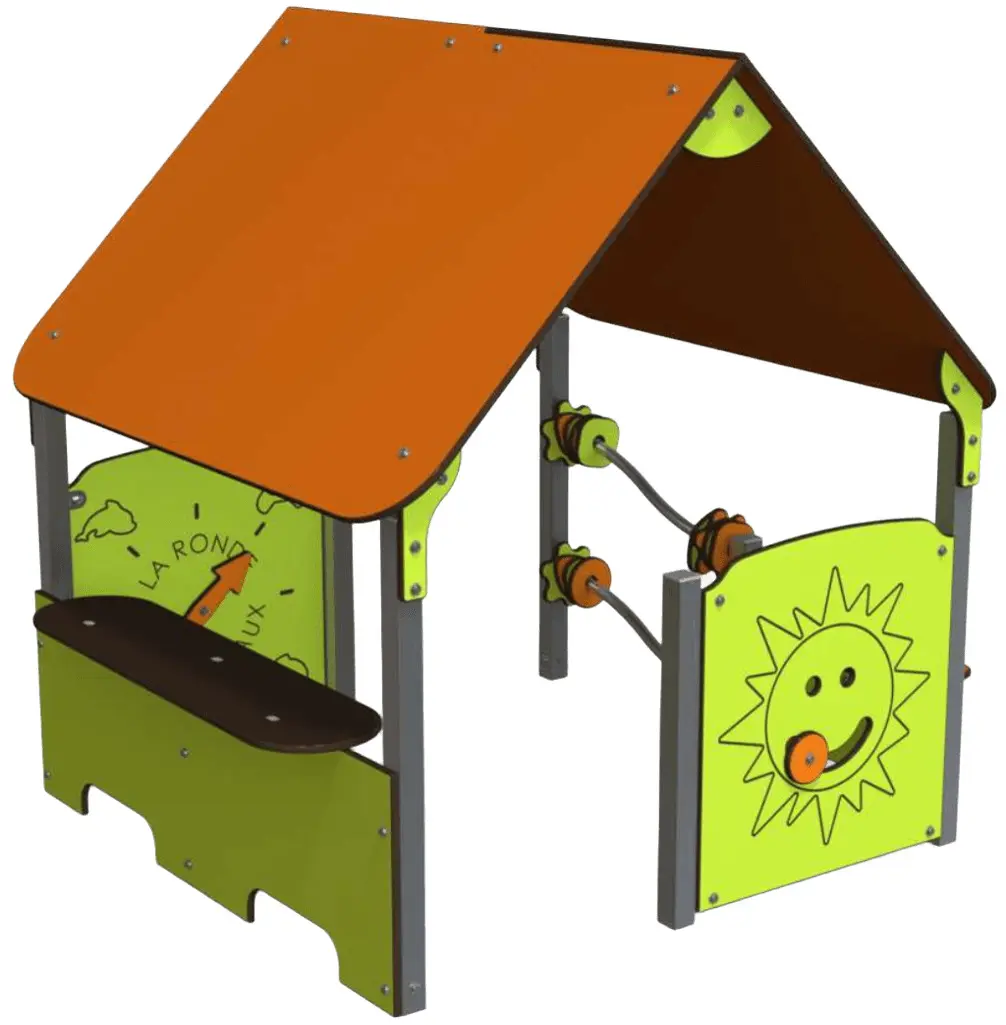 Casuta pentru joaca DastimArt 541 (Green/Orange)