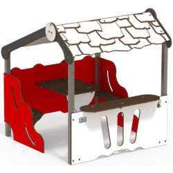 Игровой домик DastimArt 543 (White/Red) Thumb