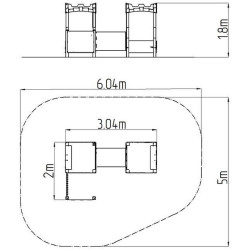 Игровой домик с туннелем DastimArt 514 (Grey/Yellow) Thumb