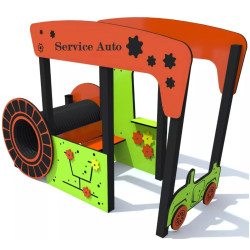 Игровой домик с туннелем DastimArt 519 (Green/Orange) Thumb