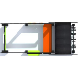 Игровой домик с туннелем DastimArt 519 (Green/Orange) Thumb