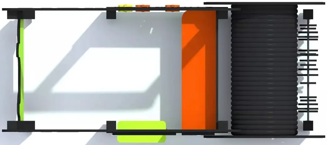 Игровой домик с туннелем DastimArt 519 (Green/Orange) - 3