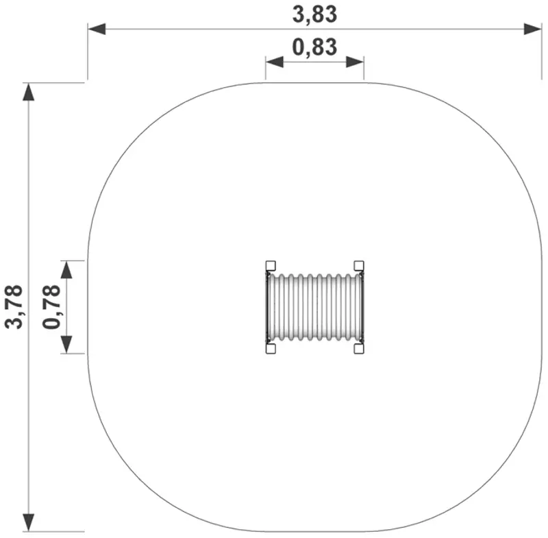 Tunel de joaca DastimArt 513 (Green/Black) - 2