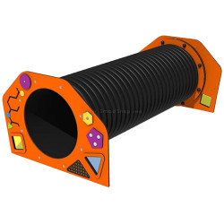 Tunel de joaca DastimArt 515.1 2m (Orange/Black)