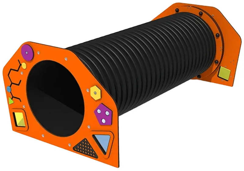 Tunel de joaca DastimArt 515.1 2m (Orange/Black)