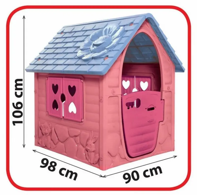 Casuta pentru joaca Dohany 456R (Pink/Blue) - 5