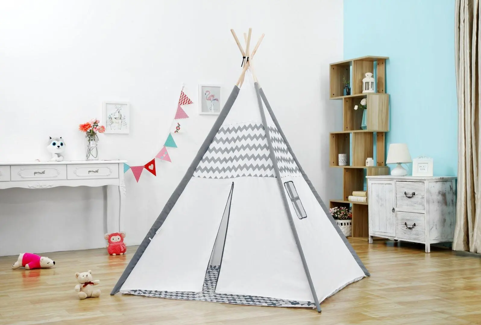 Палатка детская Ecotoys 8112 (Grey) - 6