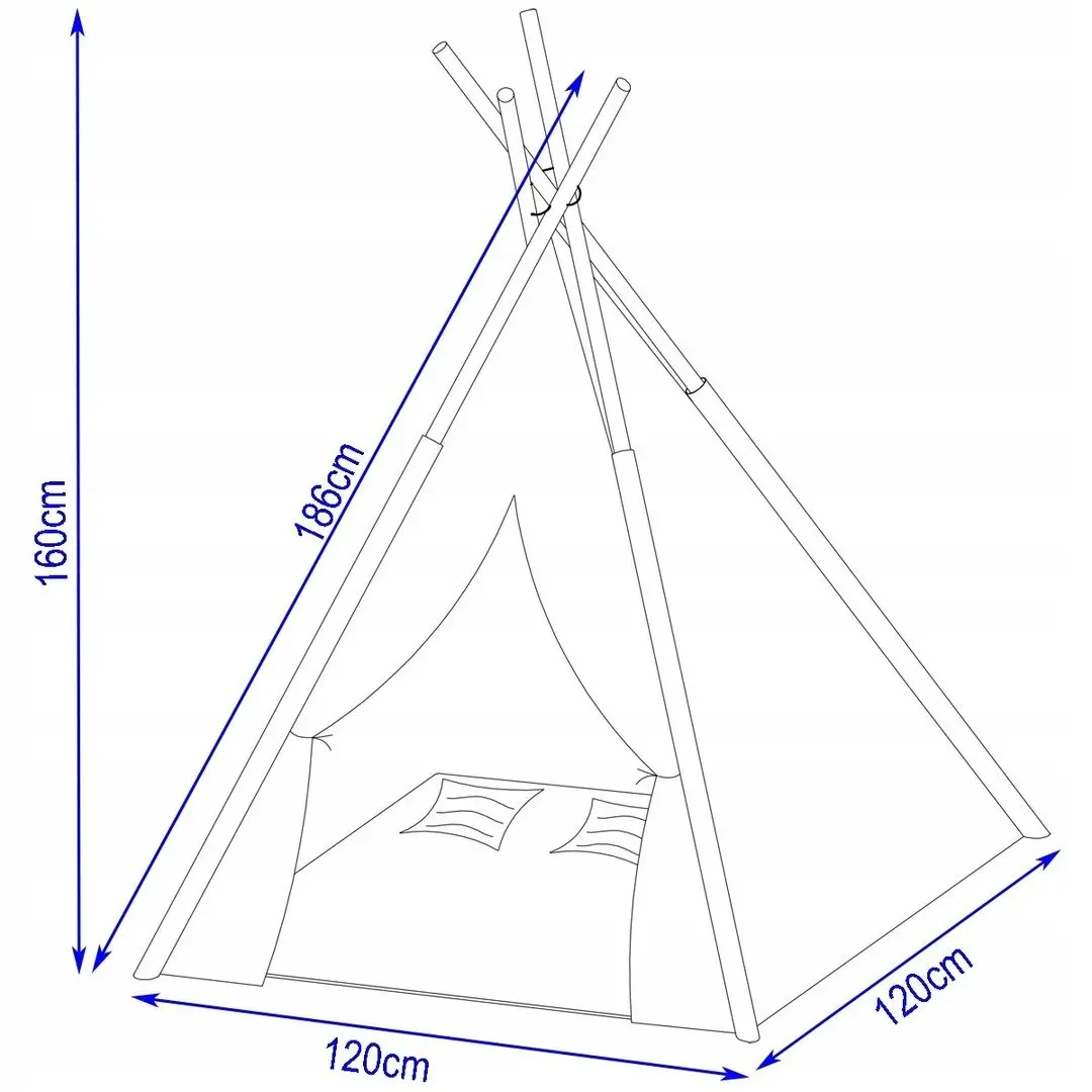 Cort pentru copii Enero Tipi Batman (Black)