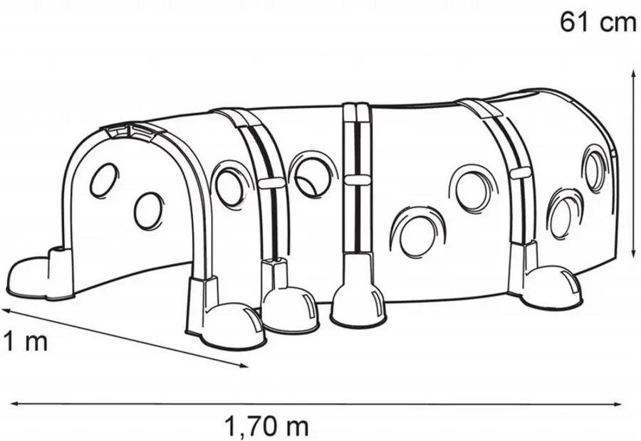 Module suplimentare pentru tunelul de joc Feber Caterpillar (Multicolor) - 2