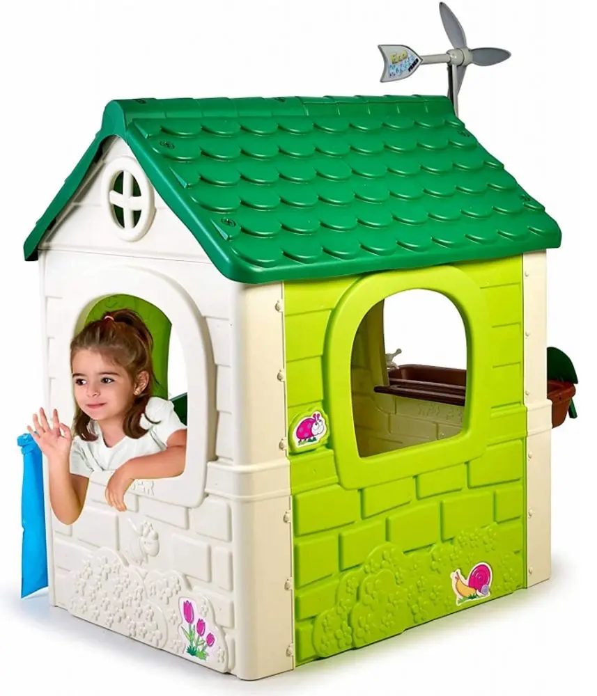 Casuta pentru joaca Feber 13004 (Green/Beige) - 9