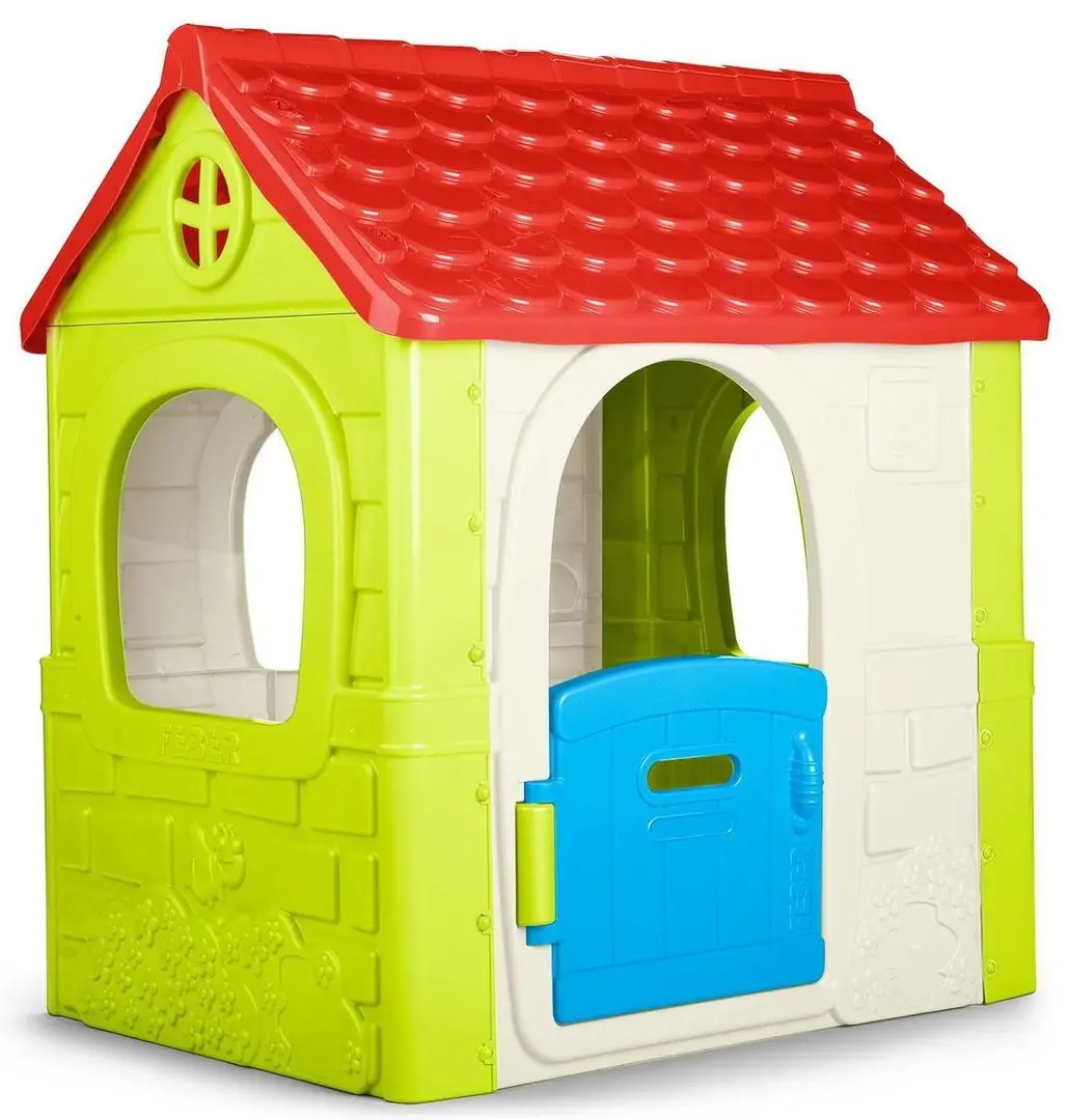 Casuta de joaca Feber Funny House 13650 (Green/Red) - 2