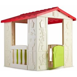 Casuta de joaca Feber Happy House 12380 (White/Red) Thumb
