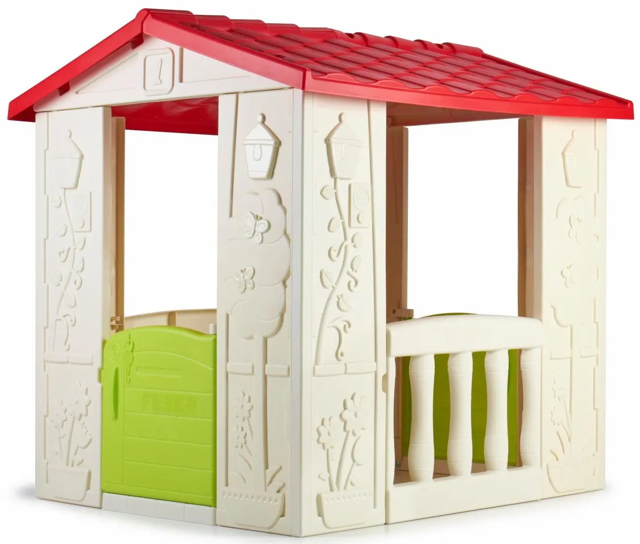 Casuta de joaca Feber Happy House 12380 (White/Red)