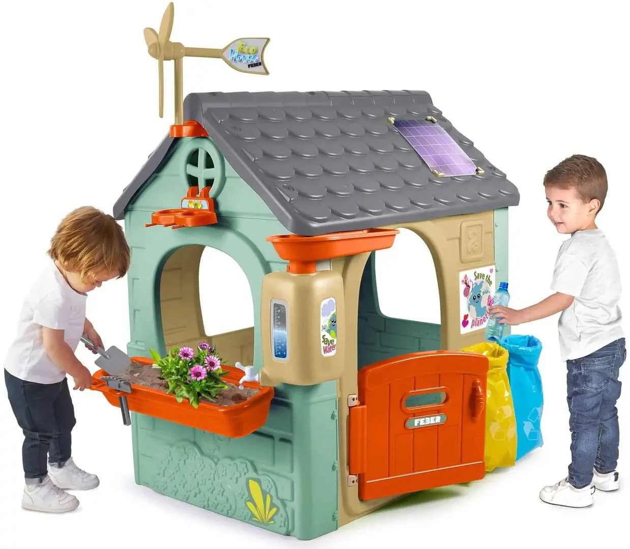 Игровой домик Feber Recycle Eco FEH26000 (Green/Grey) - 5