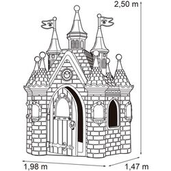 Casuta pentru joaca Feber The Huge Princess Palace 03254 (Pink/Violet) Thumb